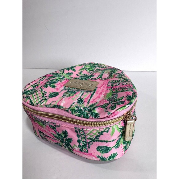 Lilly Pulitzer Mandevilla Baby Always Worth It Heart Shape Make Up Zipper Pouch - Picture 4 of 5